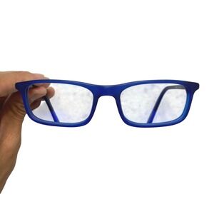 Nike 5540 410 Kids Blue Rectangular Eyeglasses Frames 47-16-130